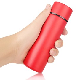 Stainless Steel Water Bottle, 150 ml Mini Coffee Thermos Bottle, Bottle for Hot Drinks, Portable Small Thermos Bottle, Drink Water Bottle, Insulated Cup, Drink, Water Bottle (Matte Red)