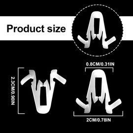 20Pcs Door & Garnish Moulding Clip Compatible with Toyota Lexus 67771-58010 Tundra Tacoma Sequoia RAV4 Land Cruiser Highlander C-HR Yaris Scion xD