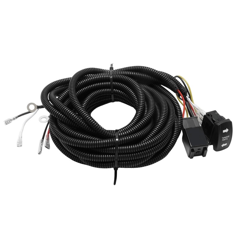 Vkinman UTV Turn Signal Wiring Harness with Rocker Switch Flasher