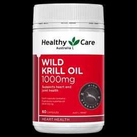Healthy Care Wild Krill Oil 1000mg 60 Capsules