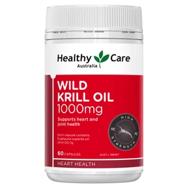 Healthy Care Wild Krill Oil 1000mg 60 Capsules