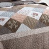 HoneiLife Quilt Set - 3 Piece Microfiber Reversible Bedspreads Patchwork