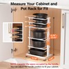 LAMU Pots and Pans Organizer for under Cabinet，6-Tier Heavy Duty