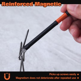 SPEEDWOX Hex Wrench Bit Hex Wrench Drill Bit Set, Hex Bit Set, Long, Total Length 3.9 inches (100 mm), Hex Shank S2 Steel Hex Bit Set, Impact Driver Bit, Magnetic Bit, Hexagonal Axis, Magnetic Hex Bit