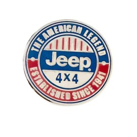 Jeep The American Legend Enamel Pin, Cast and filled cloisonne Lapel Pins for backpacks, denim jackets, Hats & Fabrics 1 inch size