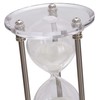 Deco 79 Metal Hourglass Sand Timer with Acrylic Base, 6"