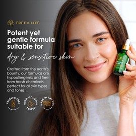 Tree of Life Beauty Vitamin C Skin Care Set, Skin Face Oil, Facial Serums for Dry and Sensitive Skin with Hyaluronic Acid & Vitamin E Soft Skin, 1 Fl Oz (Pack of 2)