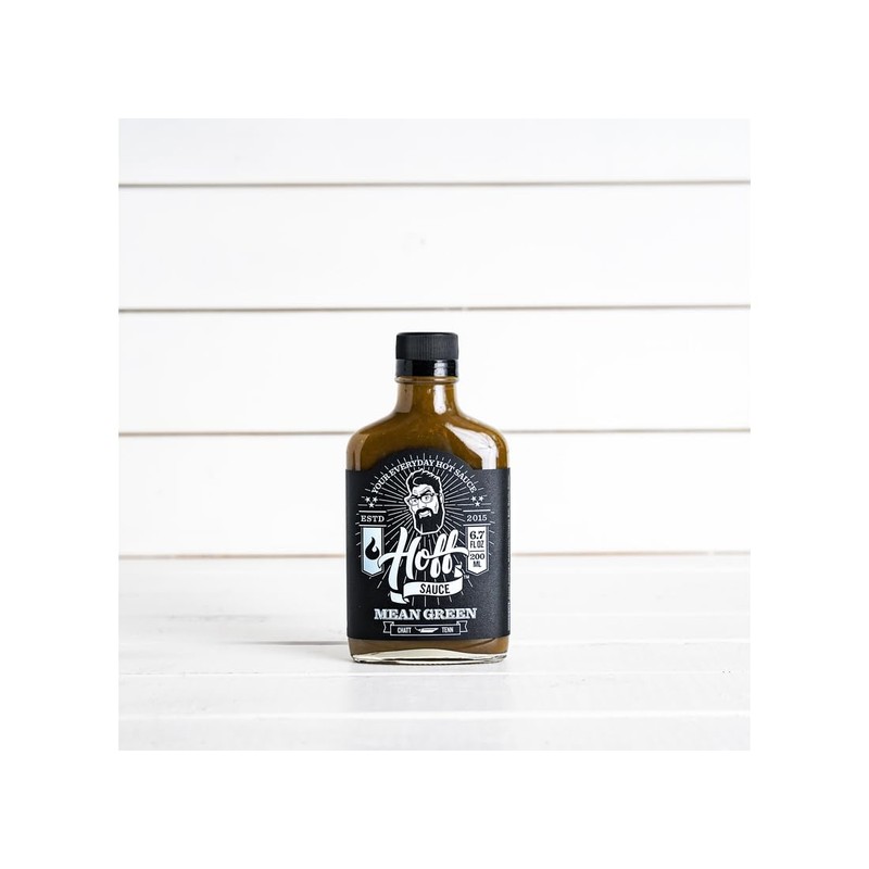 Hoff & Pepper Mean Green Hot Sauce, 6.7 FZ
