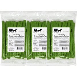Arndts Fudgery Amish Licorice Twists - Three 16 Oz Pkgs. - Green Apple