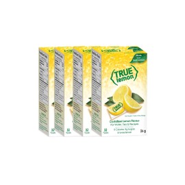 TRUE LEMON Water Enhancer (128 Packets Each Flavour) | Zero Calorie Unsweetened Water Flavouring | For Water, Bottled Water & Recipes | Water Flavor Packets Made with Real Citrus