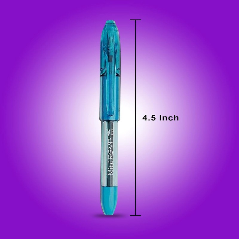 RSVP Mini Ballpoint Pen, (1.0mm) Medium Line, Assorted Ink Colors,