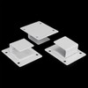 5pcs Wall Shelf Tube Holder Stainless Steel Bar Mount Bracket
