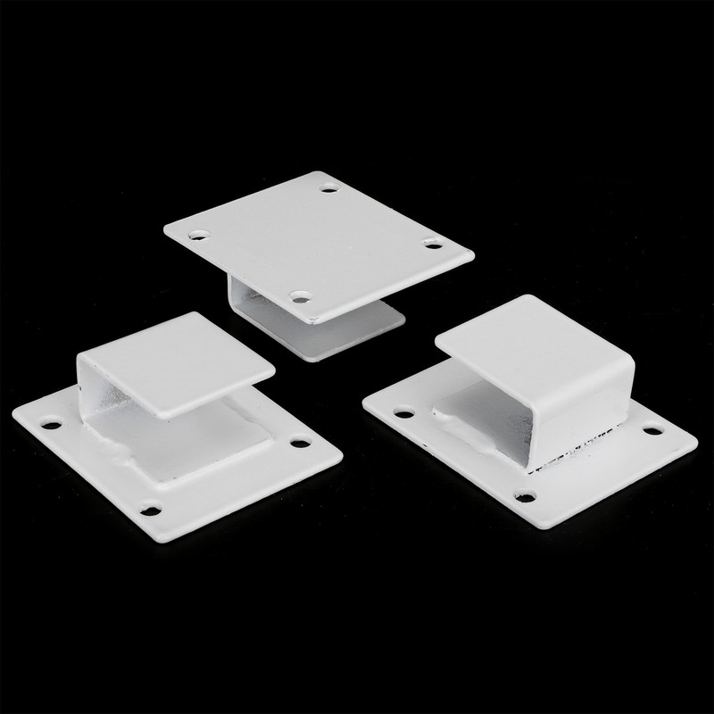 5pcs Wall Shelf Tube Holder Stainless Steel Bar Mount Bracket