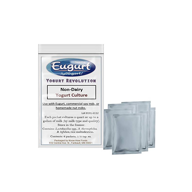 Greek Non-Dairy Yogurt Kit (culture and cheesecloth) - For Use