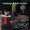 BVYA 2 Pcs Premium Leather Makeup Brushes Cup, Pen Pencil
