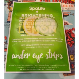 SpaLife Cucumber Lemon Under Eye strips 4 packs  48 Treatments