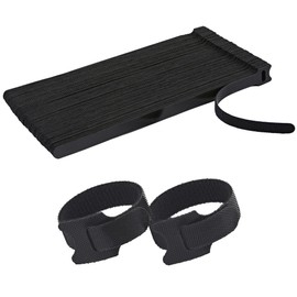 100 Pcs 10-Inch Heavy-Duty Self-Fastening Cable Ties - Durable, Reusable Straps for Wire Organization, Ideal for Home, Office, Garage, and Outdoor Use