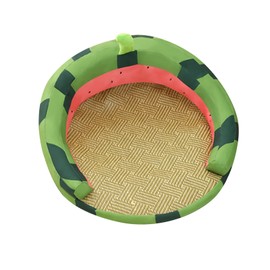 Pet Mat Nest Breathable Comfortable Practical Multifunctional Rattan Cat Nest for Summer S Watermelon