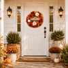 Fall Wreath for Front Door, 24 Inch Artificial Autumn Door