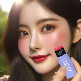 Cheek Highlighter Stick Multi Face Makeup Stick Multibalm LIZLY Dewy Glow Cheek Hilighter Multi Balm Stick (02 Pink Pink)