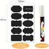 10 Piece Various Shaped Chalkboard Labels with Reusable Label Stickers