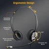 M805DUC USB headset dual ear with noise cancelling microphone for