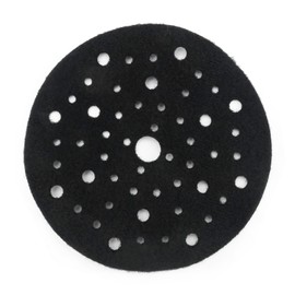 VIKKSAER 6 Inch Hook and Loop Pad Saver, 53 Holes Hook and Loop Pad Protector, for Random Orbital Sande, Black