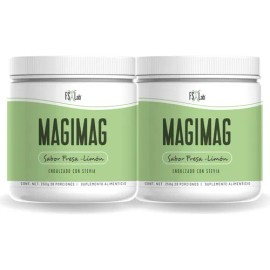 2 Botes De Magimag Citrato De Magnesio En Polvo Naturalslim Sabor Fresa/Limón