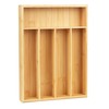 LotFancy Bamboo Kitchen Drawer Organizer, 9.5 Inch Silverware Tray for