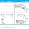 8SC82 2.25 Inch DIY Custom Mandrel Exhaust Pipe Tube Pipe,