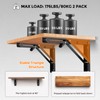 JOY DECOR 12 Inch Heavy Duty Folding Shelf Brackets, 2