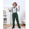 mintgreen Baby Boy Gentleman Outfit, Kids Suit Waistcoat Bow Tie