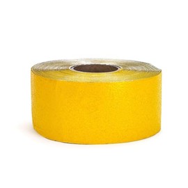 Mutual 17792 Construction Grade Foil Backed Pavement Marking Adhesive Tape, 100 yds Length x 4" Width, Yellow