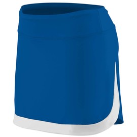 Augusta Sportswear AG2410 Women's Action Color Block Skort, Royal/White, Large Pack