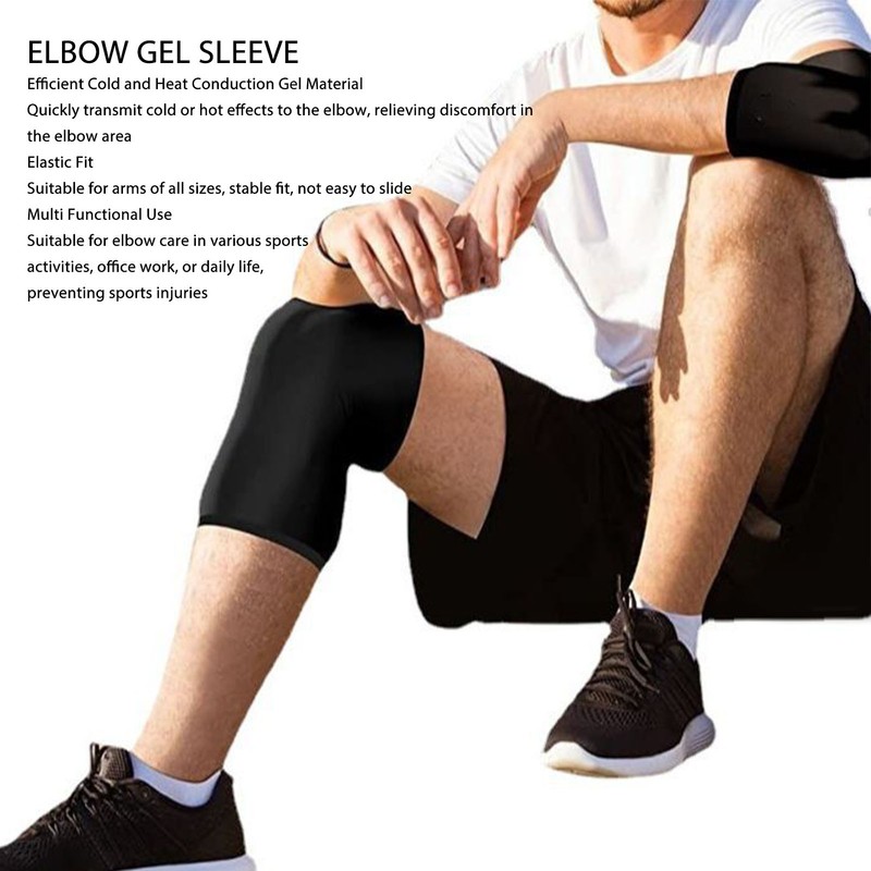 Elbow Gel Sleeve Cold and Hot Compression Elastic Fit Elbow