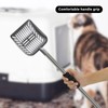Acalu Cat Litter Scoop,Metal Long Handle Kitty Litter Coop Scooper,Heavy
