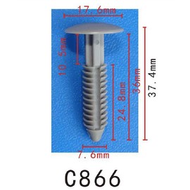 Autobahn88 Wheel Opening Molding Clip Compatible with Ford (OEM: W705955S300) (Pack of 20)