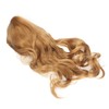 Women Long Hair Wig Light Brown Color Middle Parting Breathable