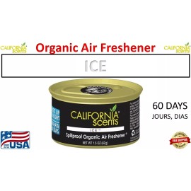 California Scents Spill proof Organic Air Freshener 1.5 oz (ICE) Made in USA