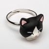 ペットラバーズ 指輪 猫 リング なかの由峰 デザイン 白黒 RN-1004