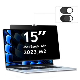 ZOEGAA Privacy Screen MacBook Air 15 Inch, Anti Blue Light Privacy Film MacBook Air 15 and Removable Privacy Filter Privacy Film for MacBook Air 15 Inch 2023 (Model: M2 A2941)