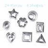24 Piece Stainless Steel Cookie Cutters Set, Cookie Cutters for