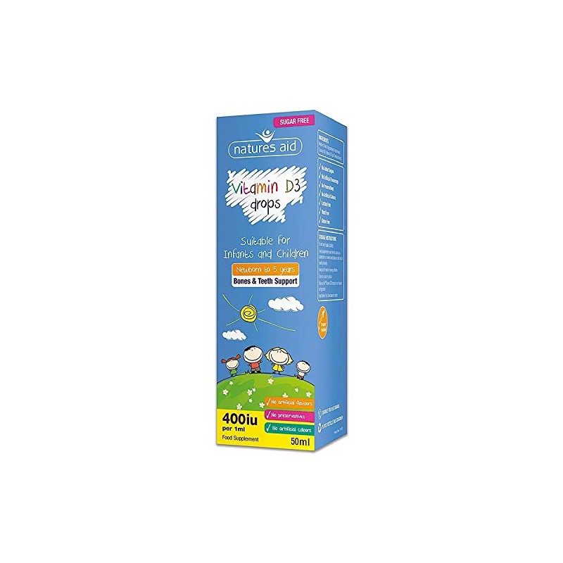 (3 PACK) - Natures Aid - Vitamin D3 400iu Drops