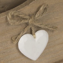 Shabby Chic Wooden Letter Desk Tidy W21cm x H14cm x D7.5cm