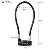NBYT 5 Word Combination Lock with 8mm Security Cable Letter