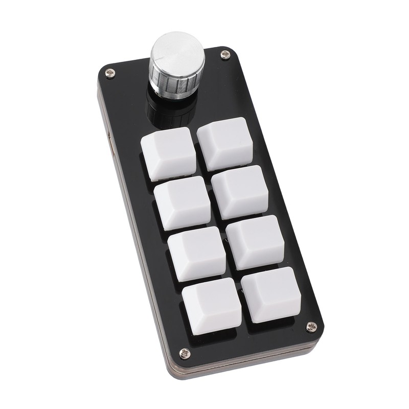 Mini 8 Key Keypad with Knob Hot Swappable Blue Switch