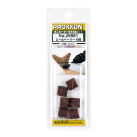 PROXXON No. 26981 Roll Paper, 6 Pieces (Replacement Paper, Drum Shape, 0.4 inch (10 mm), No. 120