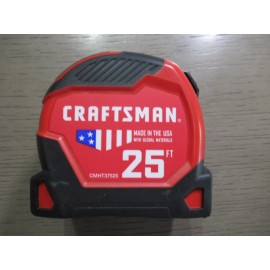 Craftsman USA 25 Ft.  Retractable Measuring Tape with 1 1/4" wide Blade