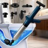 Toilet Plunger, High Pressure Toilet Plunger, Heavy-Duty Clog Remover for