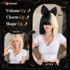 Half Blonde and Black Wig 2 Tone Hair Short Straight
